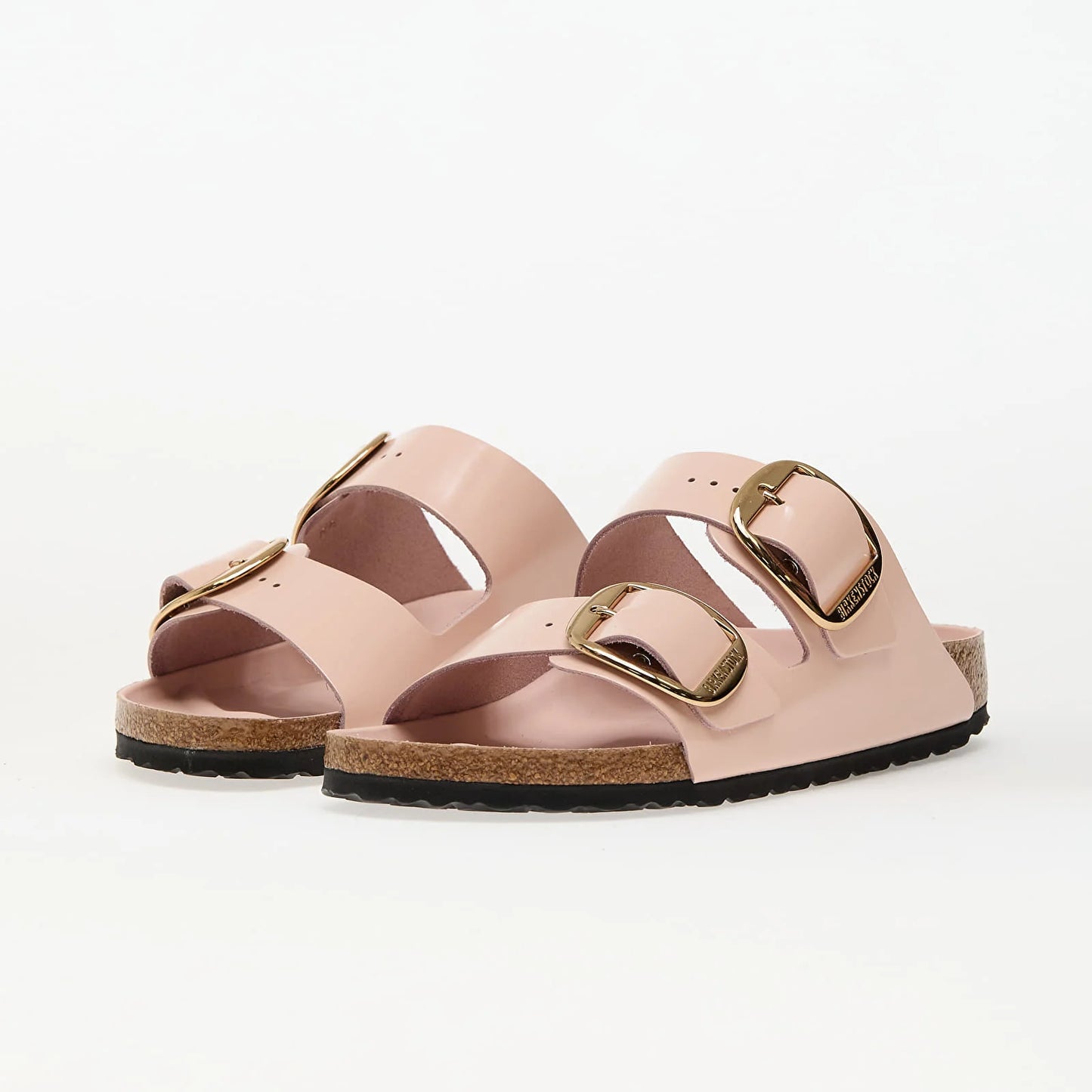 Birkenstock Arizona Big Buckle Naturleder Lack High Shine Rose