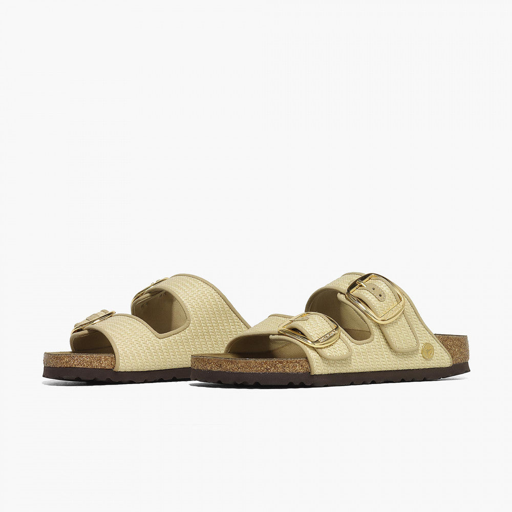 Birkenstock Arizona Big Buckle Raffia Textile - Raffia Naturale