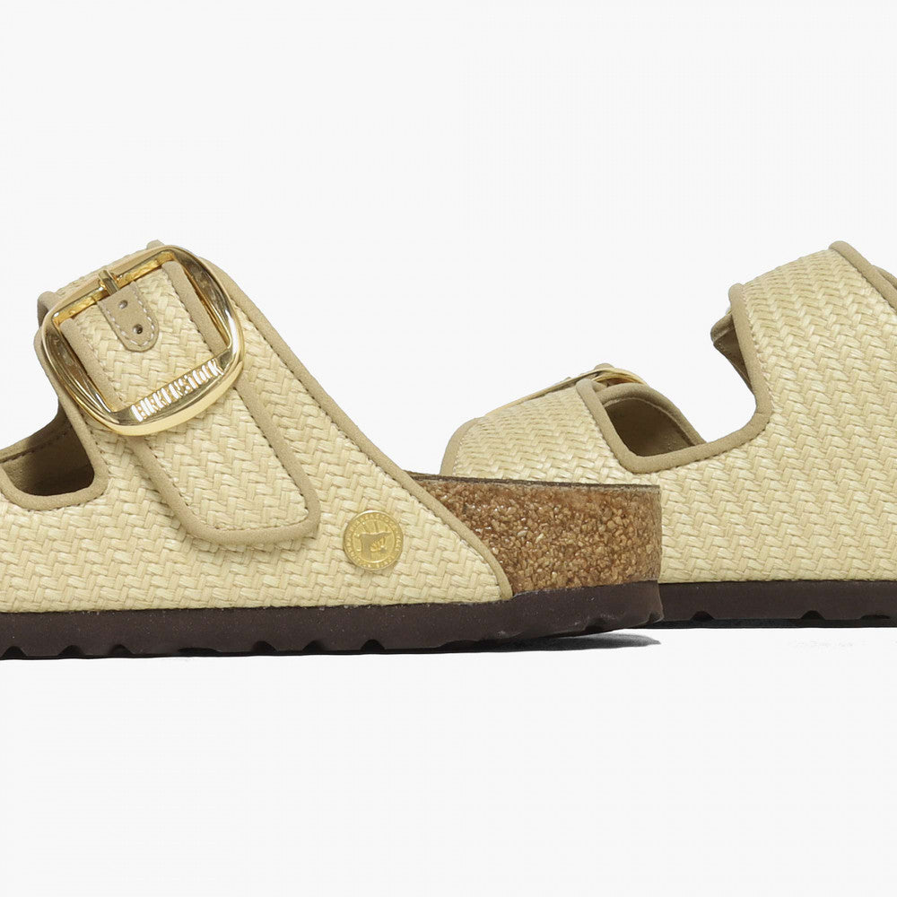 Birkenstock Arizona Big Buckle Raffia Textile - Raffia Naturale