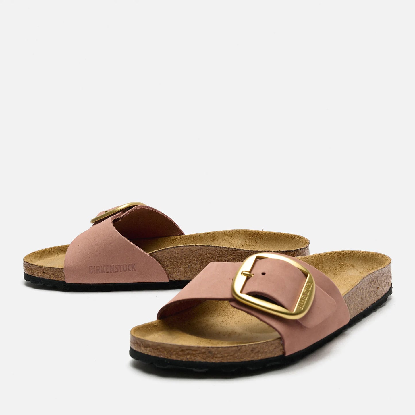 Birkenstock Madrid Big Buckle Naturleder Nubuk Größe 38 schmal- Old Rose 1024039