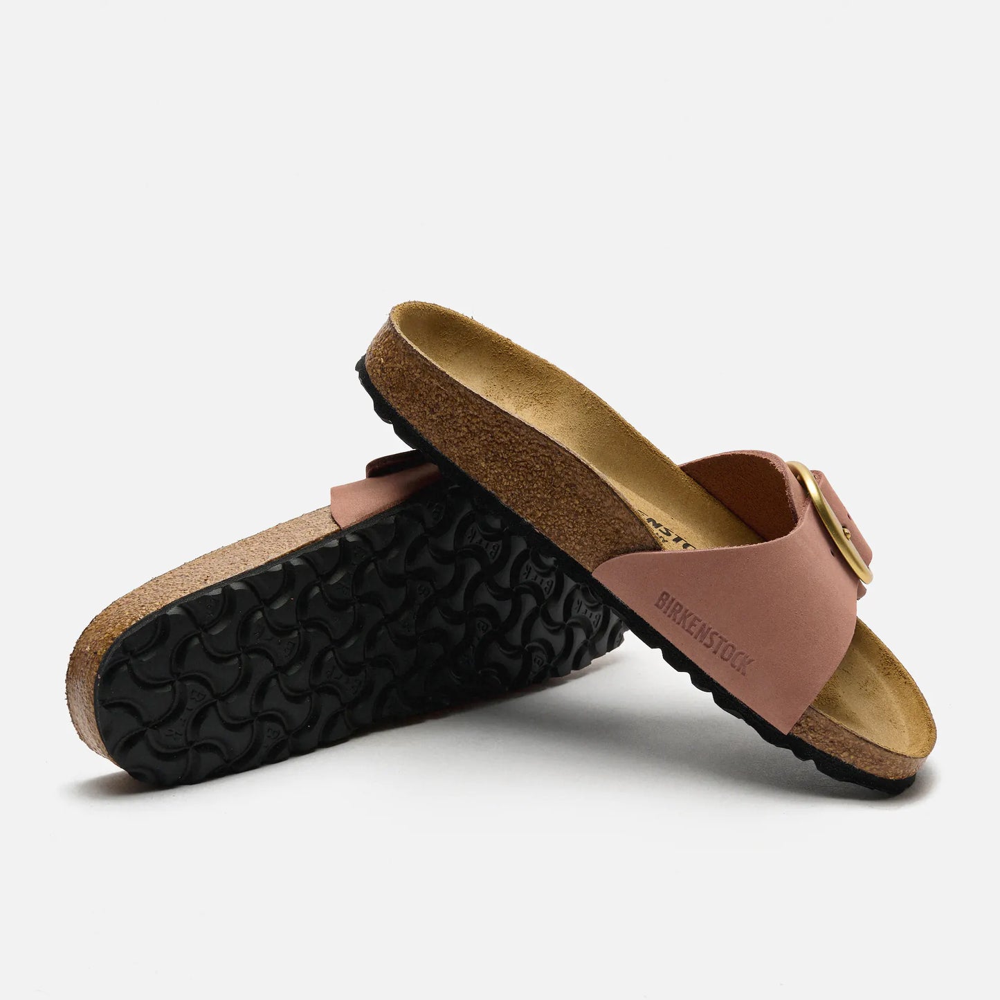Birkenstock Madrid Big Buckle Naturleder Nubuk Größe 38 schmal- Old Rose 1024039