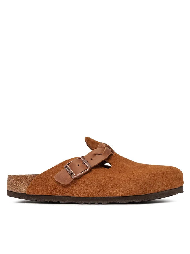 Birkenstock Boston Braided – Veloursleder | Clogs