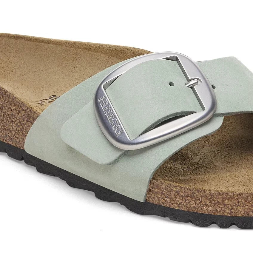Birkenstock Madrid Big Buckle Nubukleder - Pure Sage Größe 39 schmal 1029293