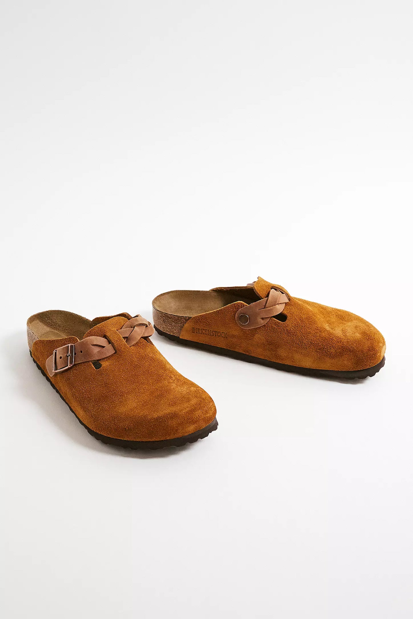 Birkenstock Boston Braided – Veloursleder | Clogs