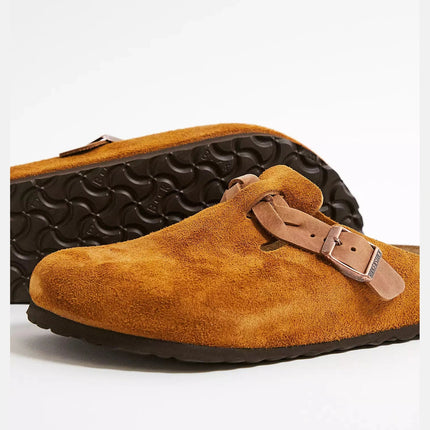 Birkenstock Boston Braided – Veloursleder | Clogs