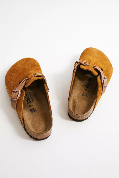 Birkenstock Boston Braided – Veloursleder | Clogs