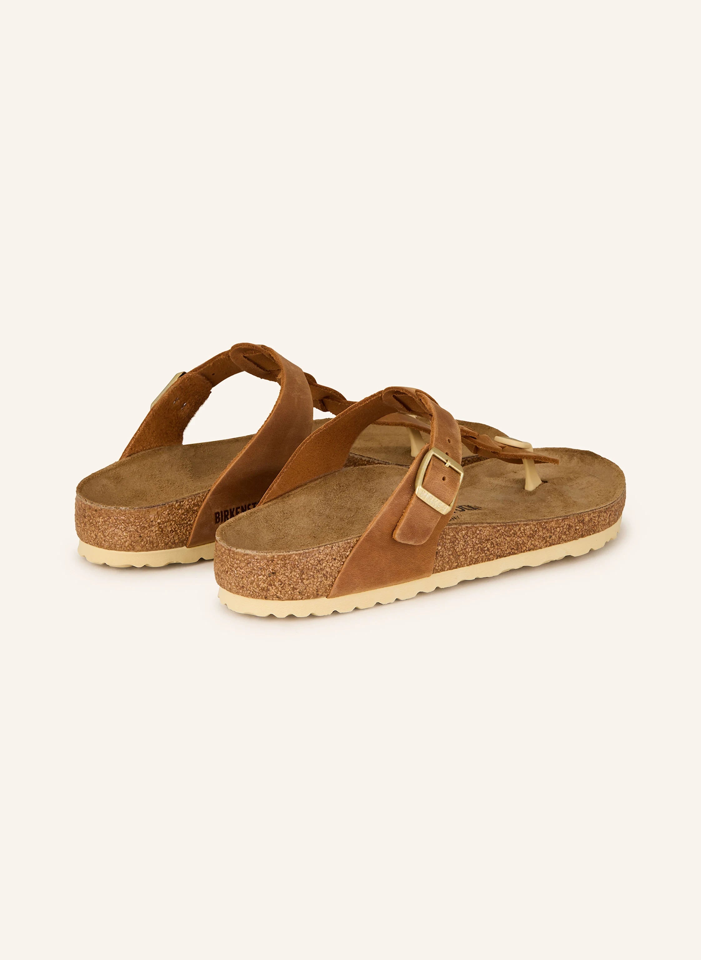 Birkenstock Gizeh Braided Nubukleder geölt - Cognac - MyBrands24 MyBrands24