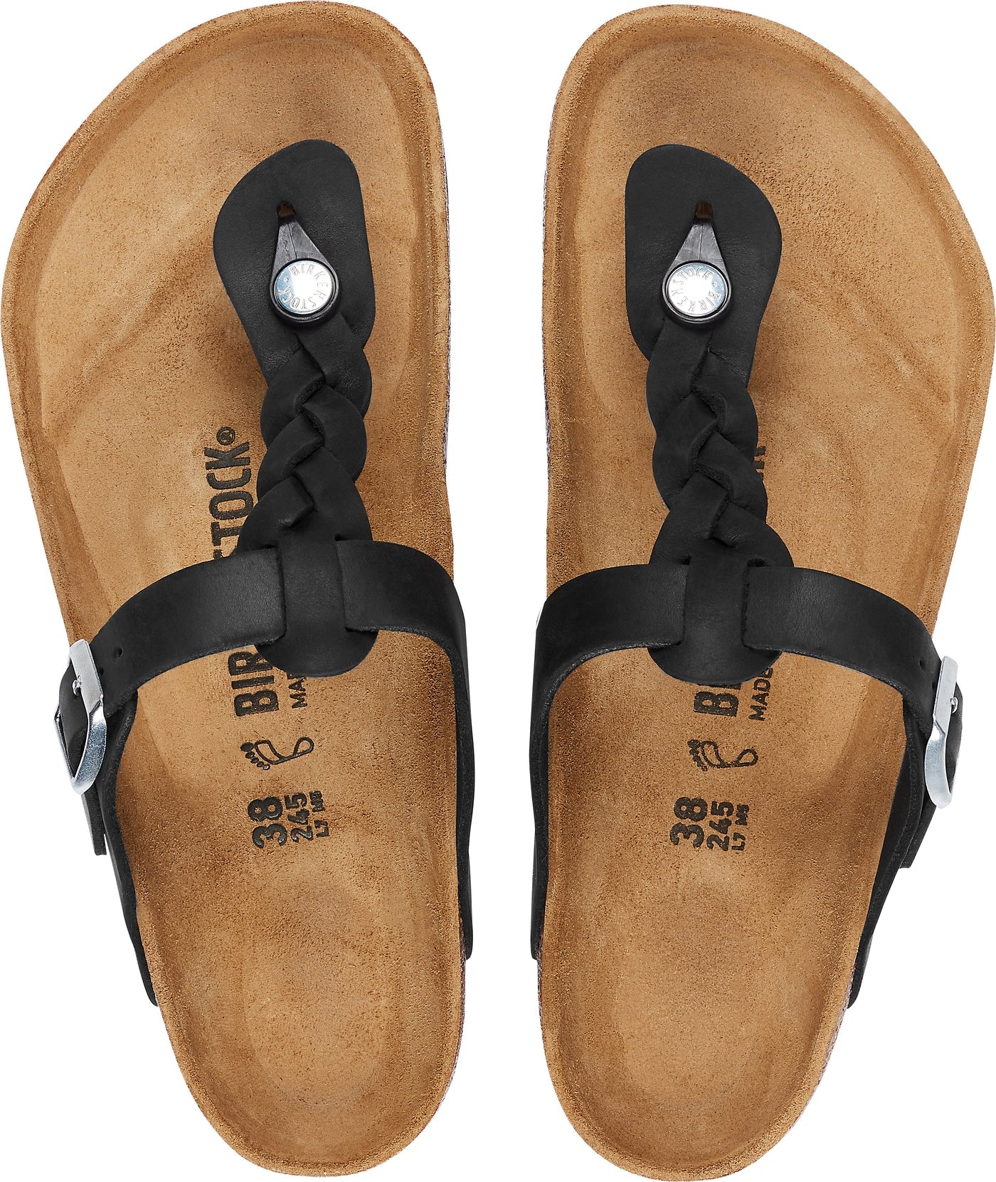 Birkenstock Gizeh Braided Nubukleder geölt