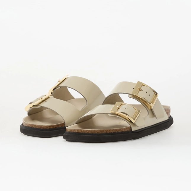 Birkenstock Arizona Droplet Buckle Naturleder Lack