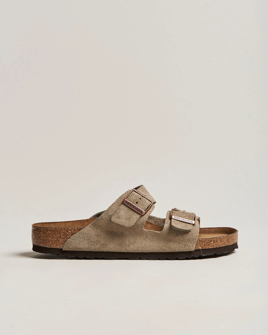 Birkenstock - Arizona Weichbettung Veloursleder - Faded Khaki