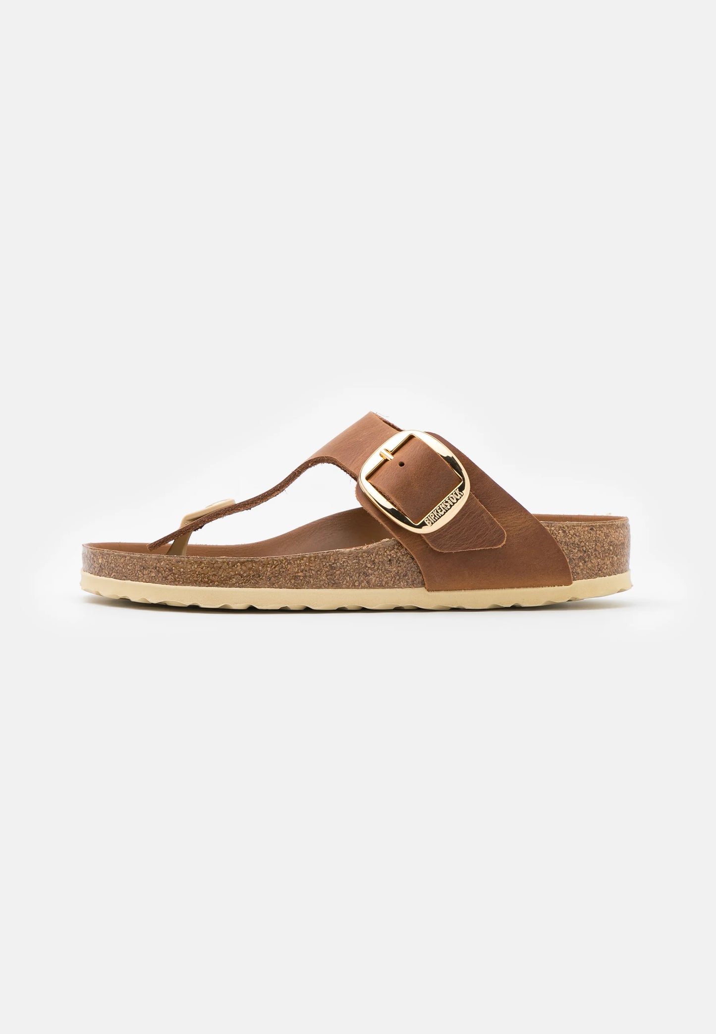 Birkenstock Gizeh Big Buckle Naturleder Geölt - Cognac