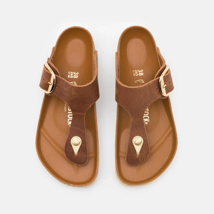 Birkenstock Gizeh Big Buckle Naturleder Geölt