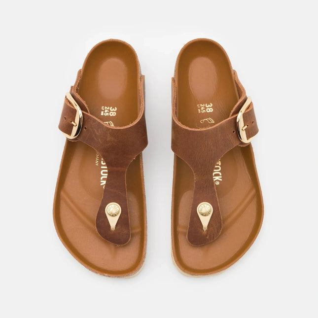 Birkenstock Gizeh Big Buckle Naturleder Geölt