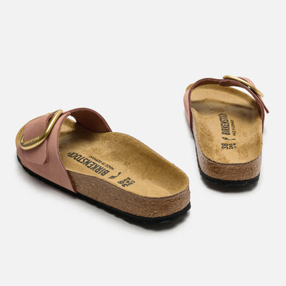 Birkenstock Madrid Big Buckle Naturleder Nubuk Größe 38 schmal- Old Rose 1024039