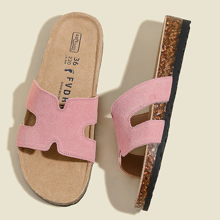 Veloursleder Sandalen – Komfort Sandalen aus echtem Rindsleder