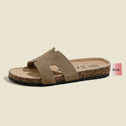 Veloursleder Sandalen – Komfort Sandalen aus echtem Rindsleder