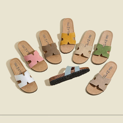 Veloursleder Sandalen – Komfort Sandalen aus echtem Rindsleder