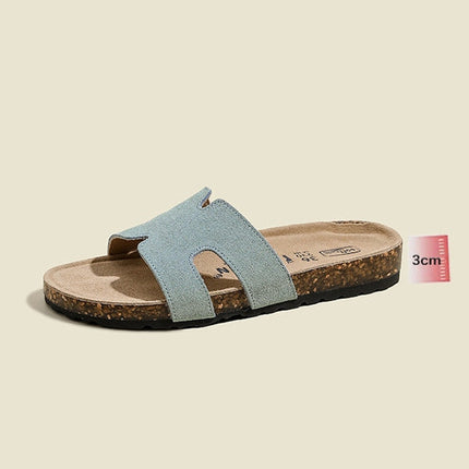 Veloursleder Sandalen – Komfort Sandalen aus echtem Rindsleder