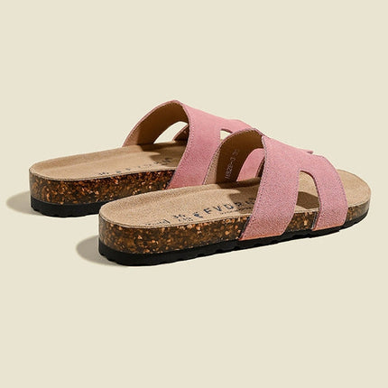 Veloursleder Sandalen – Komfort Sandalen aus echtem Rindsleder