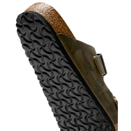 Birkenstock Arizona Faded Khaki geöltes Leder Weichbettung