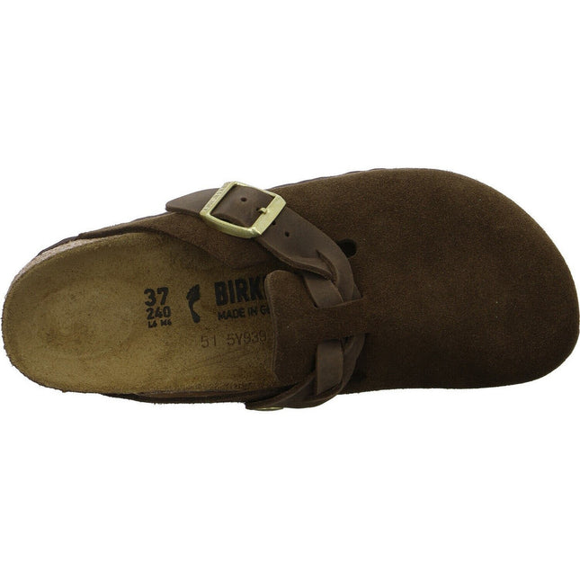 Birkenstock Boston Braided – Veloursleder | Clogs