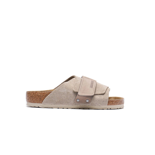 Birkenstock Kyoto Taupe Veloursleder Sandalen