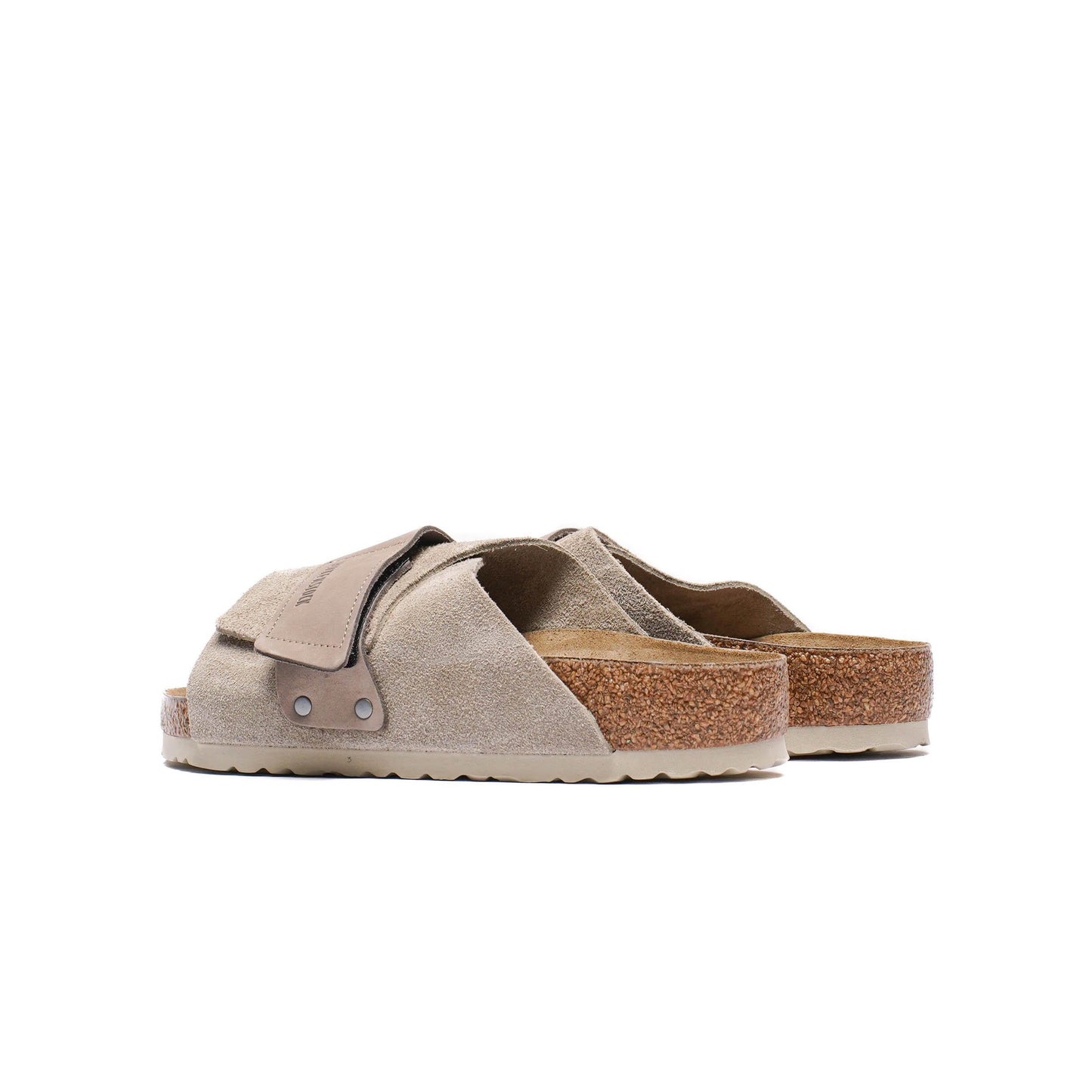 Birkenstock Kyoto Taupe Veloursleder Sandalen