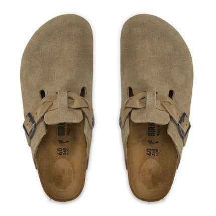 Birkenstock Boston Braided – Veloursleder | Clogs