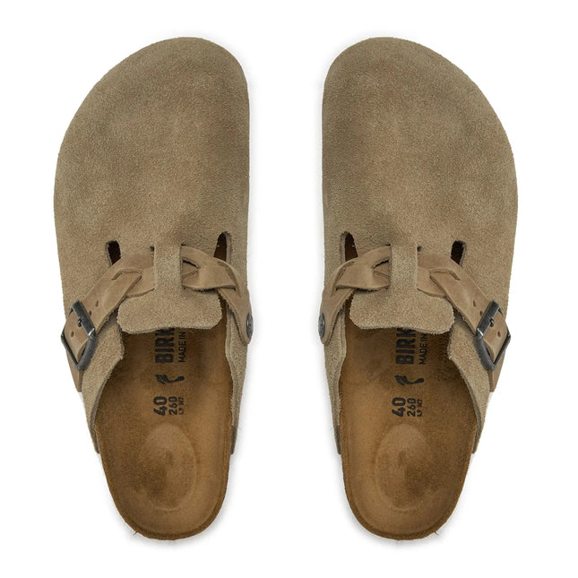 Birkenstock Boston Braided – Veloursleder | Clogs