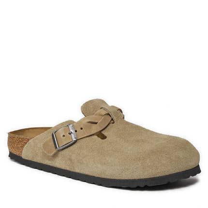 Birkenstock Boston Braided – Veloursleder | Clogs