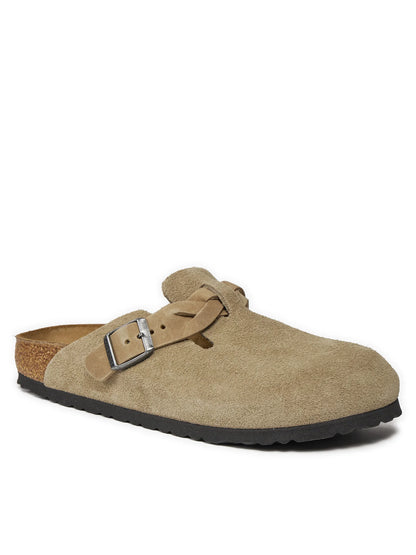 Birkenstock Boston Braided – Veloursleder | Clogs