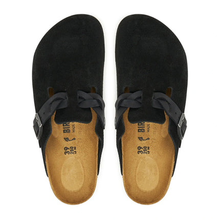 Birkenstock Boston Braided – Veloursleder | Clogs