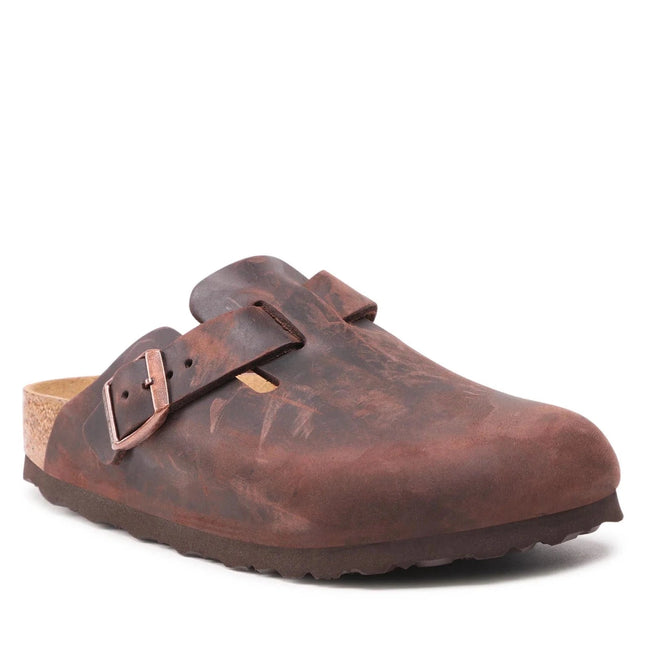 Birkenstock Boston Naturleder Geölt