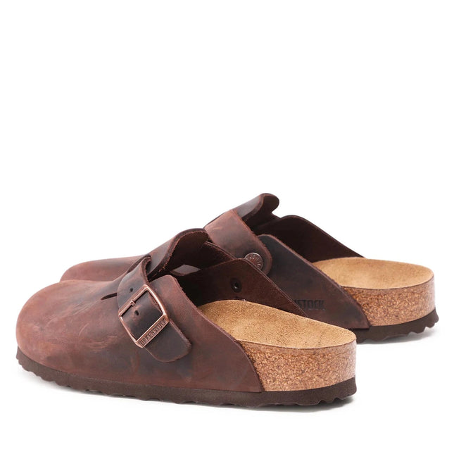 Birkenstock Boston Naturleder Geölt