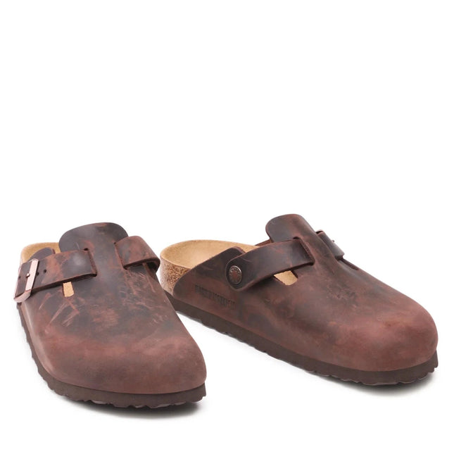 Birkenstock Boston Naturleder Geölt