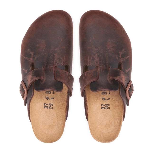 Birkenstock Boston Naturleder Geölt