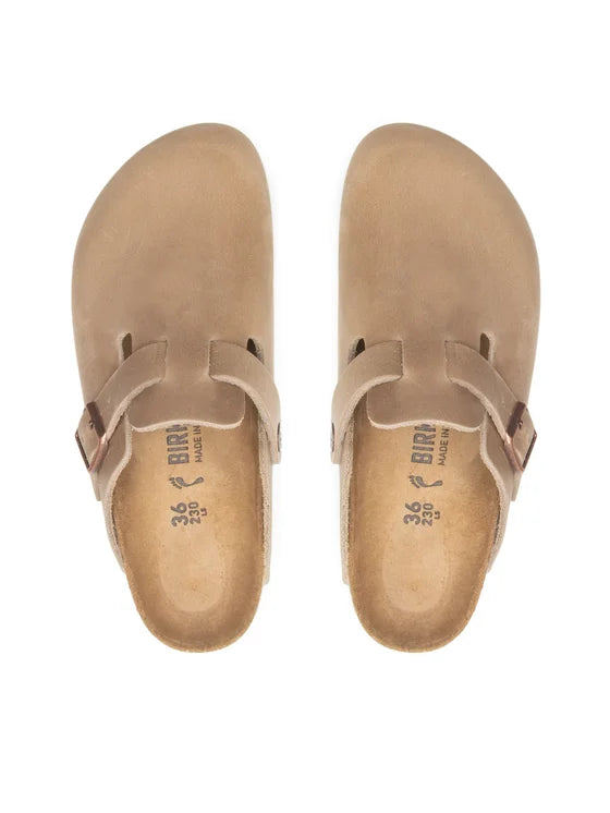 Birkenstock Boston Naturleder Geölt