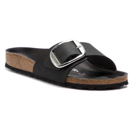 Birkenstock Madrid Big Buckle Naturleder Geölt - Schwarz - MyBrands24 MyBrands24