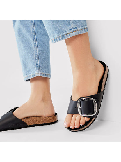 Birkenstock Madrid Big Buckle Naturleder Geölt - Schwarz - MyBrands24 MyBrands24