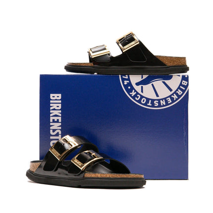 Birkenstock Arizona Droplet Buckle Naturleder Lack