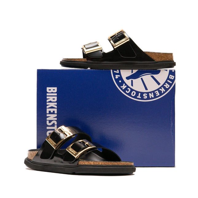 Birkenstock Arizona Droplet Buckle Naturleder Lack