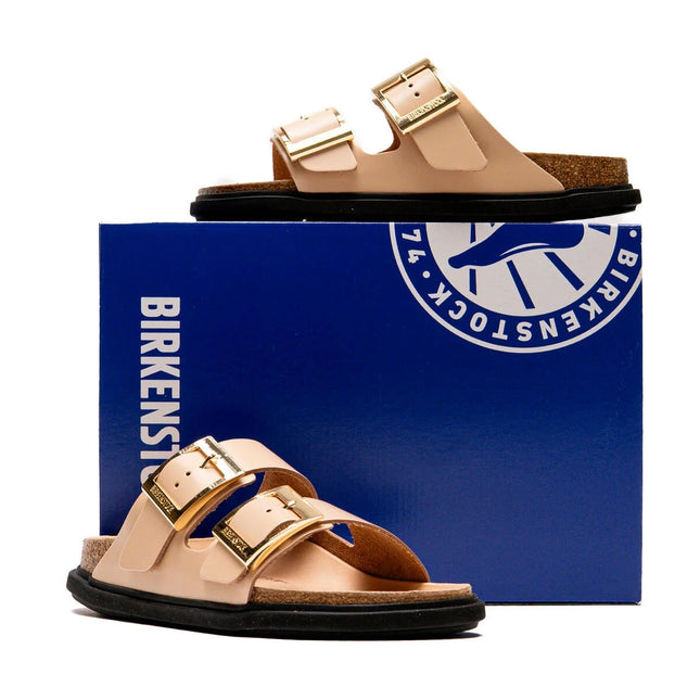 Birkenstock Arizona Droplet Buckle Naturleder Lack
