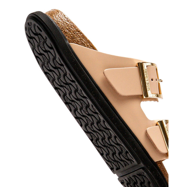 Birkenstock Arizona Droplet Buckle Naturleder Lack
