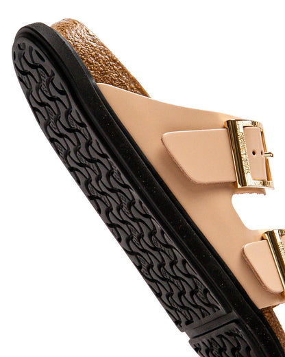 Birkenstock Arizona Droplet Buckle Naturleder Lack
