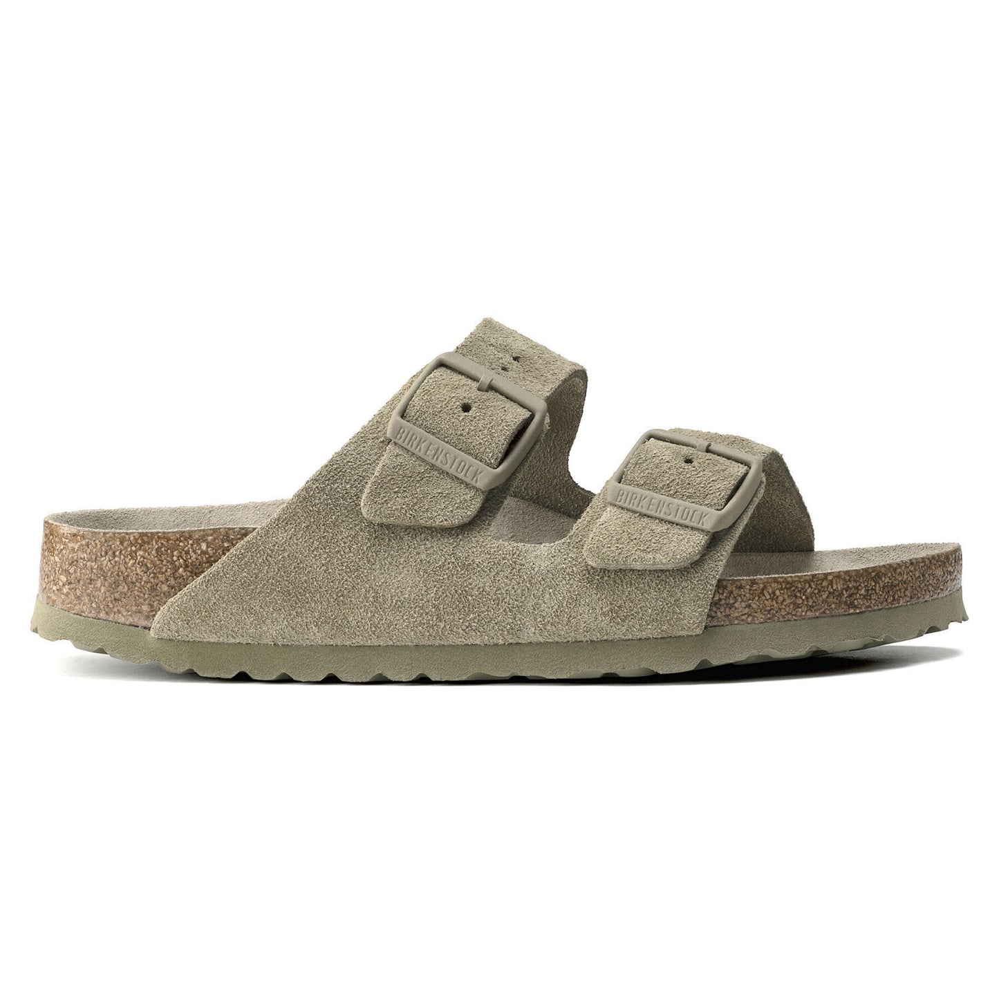 Birkenstock - Arizona Weichbettung Veloursleder - Faded Khaki