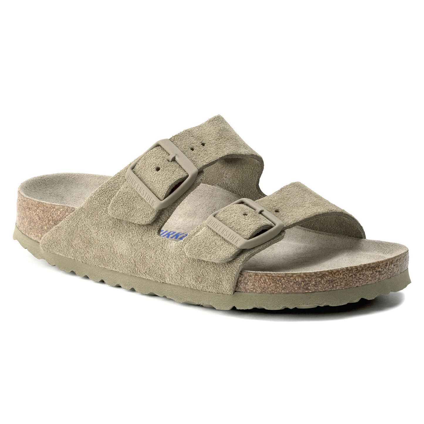 Birkenstock - Arizona Weichbettung Veloursleder - Faded Khaki
