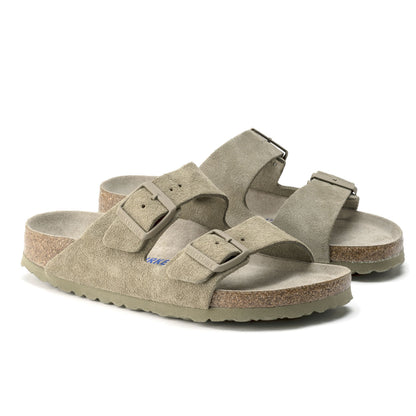 Birkenstock - Arizona Weichbettung Veloursleder - Faded Khaki