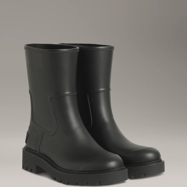 Calvin Klein Jeans Regenstiefel mit Blockabsatz – Schwarz