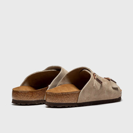 Birkenstock Zürich VL Taupe Veloursleder Sandalen