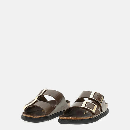 Birkenstock Arizona Droplet Buckle Naturleder Lack